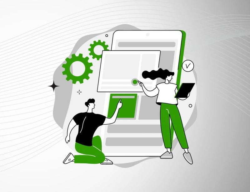 App Development - High Quality Gradient Illustration - Mobile